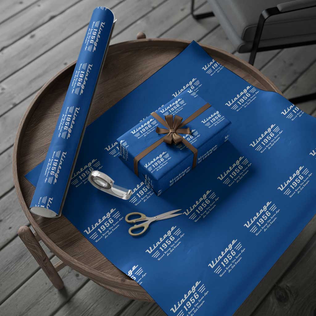 Vintage 70th Birthday Wrapping Paper Roll 70yr 1956 Weird Being The Same Age As Old People