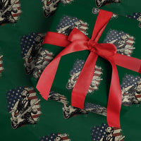 Vintage Abraham Lincoln Playing Electric Guitar Wrapping Paper Roll Patriotic Rocker Gift