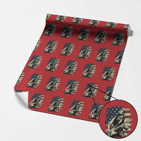 Vintage Abraham Lincoln Playing Electric Guitar Wrapping Paper Roll Patriotic Rocker Gift