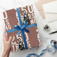 Vintage Abraham Lincoln Playing Guitar Wrapping Paper Roll 250 Years Strong