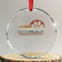 Vintage Adopt A Shelter Pet Crystal Glass Ornament Live Love Rescue Cat Dog Adoption Animal Rescue TS10