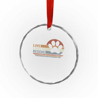 Vintage Adopt A Shelter Pet Crystal Glass Ornament Live Love Rescue Cat Dog Adoption Animal Rescue TS10