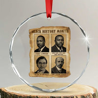 Vintage African American Heroes Crystal Glass Ornament Black Pride Inspiration - Wonder Print Shop