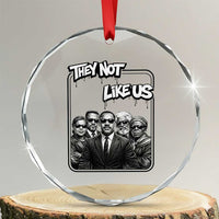 Vintage African American Heroes Crystal Glass Ornament They Not Like Us