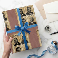 Vintage African American Heroes Wrapping Paper Roll Black Pride Inspiration - Wonder Print Shop