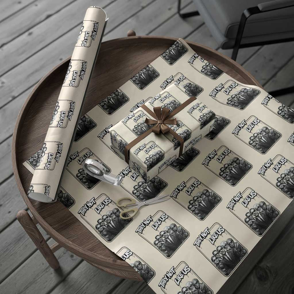 Vintage African American Heroes Wrapping Paper Roll They Not Like Us