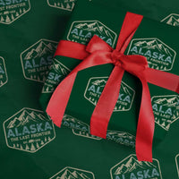 Vintage Alaska The Last Frontier Wrapping Paper Roll Retro Alaskan Bear Mountain Souvenir - Wonder Print Shop