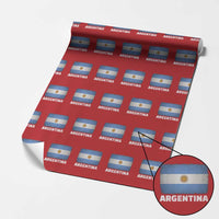 Vintage Argentina Flag Sun of May Argentinian Souvenir Wrapping Paper Roll