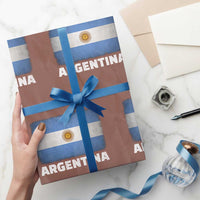 Vintage Argentina Flag Sun of May Argentinian Souvenir Wrapping Paper Roll