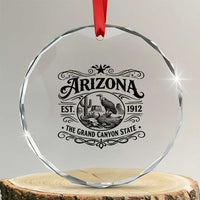 Vintage Arizona Cactus Desert Canyon Western 1912 Crystal Glass Ornament