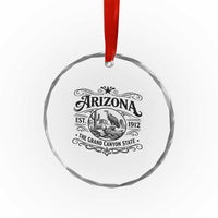 Vintage Arizona Cactus Desert Canyon Western 1912 Crystal Glass Ornament