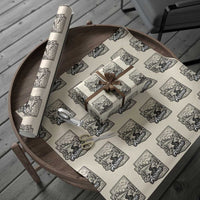 Vintage Arizona Pride Wrapping Paper Roll Cactus Desert Western Landscape