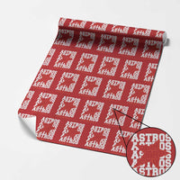 Vintage Astro Last Name Wrapping Paper Roll Baseball Fan Graphic