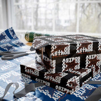 Vintage Astro Last Name Wrapping Paper Roll Baseball Fan Graphic