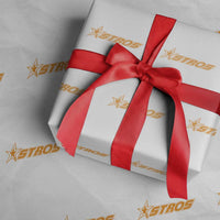 Vintage Astro Last Name Sports Style Wrapping Paper Roll Baseball Fan Graphic 80s 90s