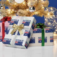 Vintage Australia Flag Wrapping Paper Roll Distressed Patriotic Country Pride Graphic