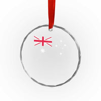 Vintage Australian Flag Crystal Glass Ornament Australia Distressed Patriotic Southern Cross Country Pride Graphic