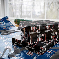 Vintage Bigfoot USA 250th Anniversary Wrapping Paper Roll 250 Years Of Freedom US Flag Independence Day 4th July Patriotic