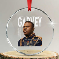 Vintage Black History Hero Marcus Garvey Crystal Glass Ornament Black Pride