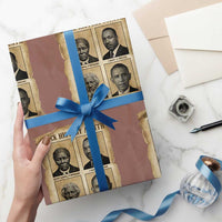 Vintage Black History Heroes Wrapping Paper Roll Strong Black Pride - Wonder Print Shop