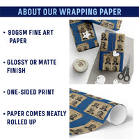 Vintage Black History Heroes Wrapping Paper Roll Strong Black Pride - Wonder Print Shop