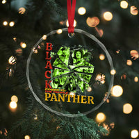 Vintage Black Panther Party Crystal Glass Ornament Newton Seale Shakur Black History Month Juneteenth - Wonder Print Shop