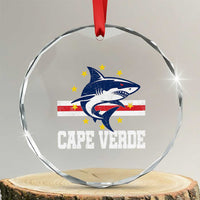 Vintage Cape Verde Shark Cabo Verdean Roots Crystal Glass Ornament