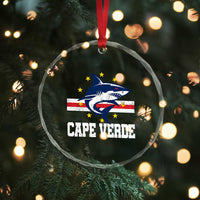 Vintage Cape Verde Shark Cabo Verdean Roots Crystal Glass Ornament