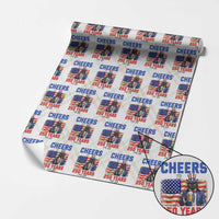 Vintage Cat Uncle Sam Wrapping Paper Roll Cheers To 250 Years