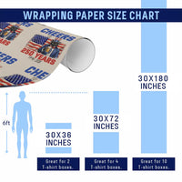 Vintage Cat Uncle Sam Wrapping Paper Roll Cheers To 250 Years