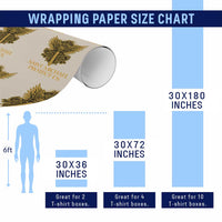 Vintage Catholic Saint Michael Protect Us Wrapping Paper Roll Religious Gift