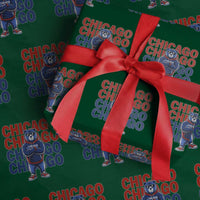 Vintage Chicago Pride Graphic Wrapping Paper Roll US State Sports Fan Baseball Lover