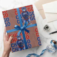 Vintage Chicago Pride Graphic Wrapping Paper Roll US State Sports Fan Baseball Lover