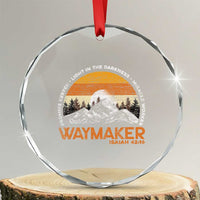Vintage Christian Crystal Glass Ornament Isaiah 42:16 Waymaker Promise Keeper Miracle Worker - Wonder Print Shop