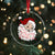Vintage Christmas Santa Claus Face Xmas Funny Old Fashioned Crystal Glass Ornament TS02