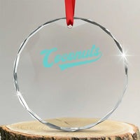 Vintage Coconut Crystal Glass Ornament Retro Throwback Popular Fruit Humor Coconuts Classic