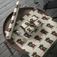 Vintage Cowboy Cat Wrapping Paper Roll Retro 90s Western Country Rodeo Meowdy Partner - Wonder Print Shop