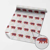 Vintage Cub Wrapping Paper Roll Retro Sports Bear Baseball Fans