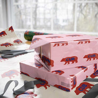 Vintage Cub Wrapping Paper Roll Retro Sports Bear Baseball Fans