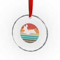 Vintage Dachshund Crystal Glass Ornament 60s 70s Retro Grunge Weiner Dog Love - Wonder Print Shop