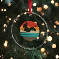 Vintage Dachshund Crystal Glass Ornament 60s 70s Retro Grunge Weiner Dog Love - Wonder Print Shop
