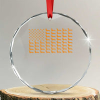 Vintage Dachshund Dad American Flag Crystal Glass Ornament Weiner Dog Fathers Day Gifts For Dog Lovers Dad - Wonder Print Shop