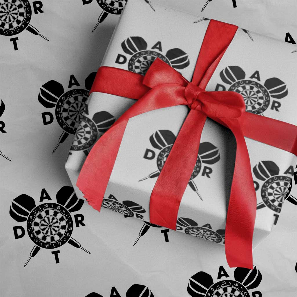 Vintage Dartboard Gift Idea For Dart Lover Wrapping Paper Roll - Wonder Print Shop
