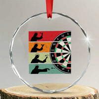 Vintage Darts Player Christian Faith Gift Crystal Glass Ornament Jesus Bullseye Shooter - Wonder Print Shop