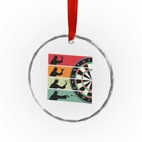 Vintage Darts Player Christian Faith Gift Crystal Glass Ornament Jesus Bullseye Shooter - Wonder Print Shop