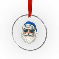 Vintage Detroit Football Christmas Crystal Glass Ornament Funny Retro Santa Lions Fan Xmas - Wonder Print Shop