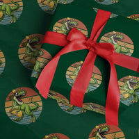 Vintage Dinosaur Taco Lover Wrapping Paper Roll Cinco De Mayo Gift