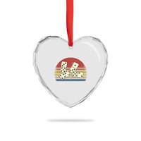 Vintage Domino Player 8647 Heart Crystal Glass Ornament Board Game Subtle Protest