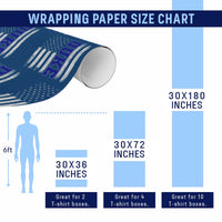 Vintage Duke Name American Flag Wrapping Paper Roll Retro Sport Basketball Fans