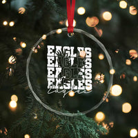 Vintage Eagles Bird Inspirational Crystal Glass Ornament 90s Style Classic Eagles Fly TS10